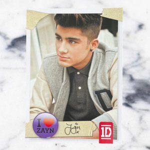 Zayn Malik One Direction Official Trading Card #17 Panini Brand 2013